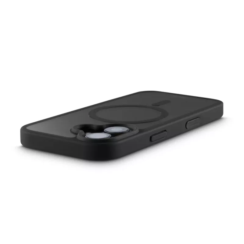 Hama Frame Protect 00232381 Handyhülle für Apple iPhone 17, magnetisch, durchsichtig/schwarz