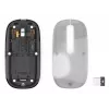Hama WM-600 Multi-Device-Maus, kabellos, Funk + Bluetooth, flach, 6 Tasten, transparent