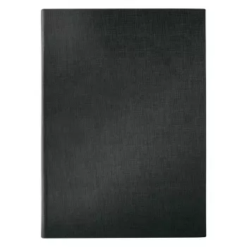 Sigel SM110 Menümappe A4, schwarz, Kunststoff, mit 2 transparenten Doppelhüllen