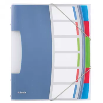 Esselte Divider Book Vivida PP 6 Tabs, Blau, Mehrfarbig, Polyvinylchlorid (PVC), A4, 266 mm, 20 mm, 320 mm