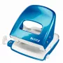 Leitz Locher WOW 5008 Metall 2-fach / 30 Blatt, 30 Blatt, Blau, 8 cm, 5,5 mm, 107 x 137 x 100 mm, 10 Jahr(e)