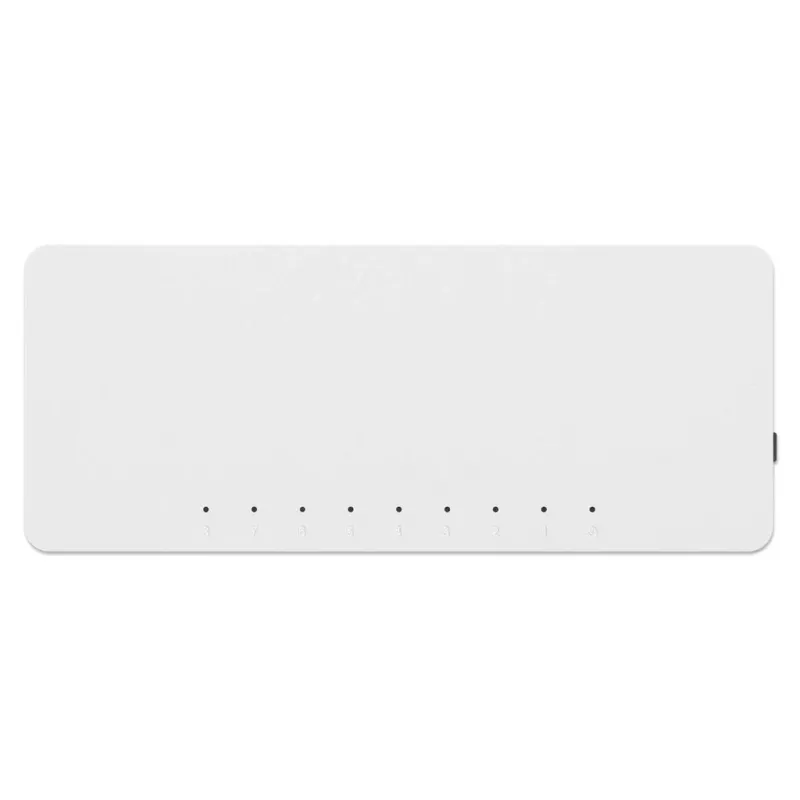 Manhattan 8-Port Fast Ethernet Switch, Kunststoff, drei Jahre Garantie, Box