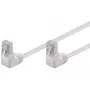 Patch-Kabel Goobay CAT 5e 2x 90° abgewinkelt F/UTP Weiß 0,5 m