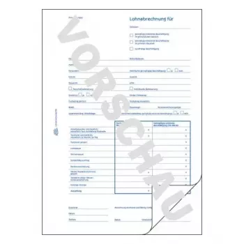 Administrationsbuch Avery 506 Blau Weiß
