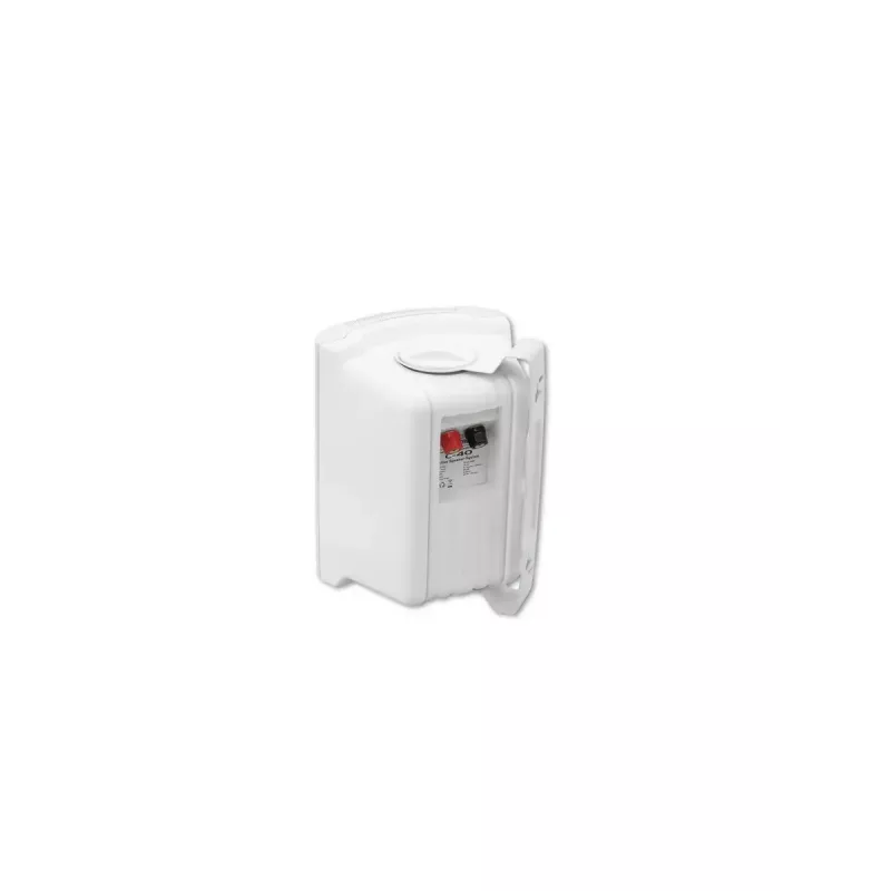 Omnitronic C-40 2-Wege-Lautsprecher, wandmontierbar, 50–20000 Hz, verkabelt, ABS, weiß