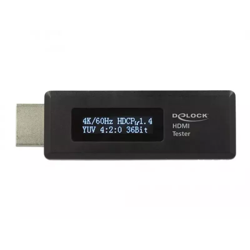 Delock 63327 HDMI-Tester für EDID-Informationen mit 2-zeiligem OLED-Display