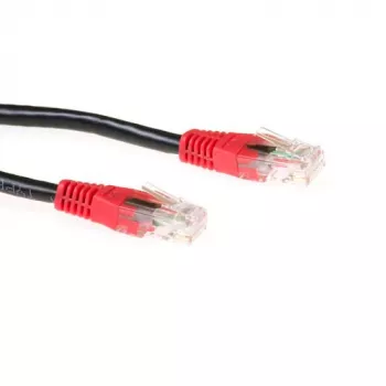 ACT Schwarz 10 Meter U/UTP CAT6 Patchkabel Crossover mit RJ45-Steckern