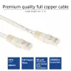 ACT Elfenbeinfarbenes, 2 Meter langes U/UTP CAT6-Patchkabel mit RJ45-Steckern