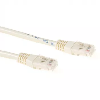 ACT Elfenbein 2 m LSZH U/UTP CAT6A Patchkabel mit RJ45-Steckern