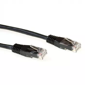 ACT Schwarz 0,5 Meter LSZH U/UTP CAT6A Patchkabel mit RJ45-Steckern