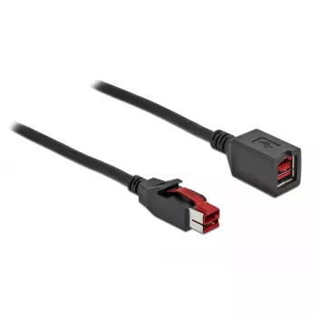 Powered USB Verlängerungskabel DeLOCK 85987 24 V 3 m Schwarz