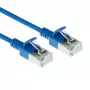ACT Blaues 2-Meter LSZH U/FTP CAT6A Datacenter Slimline Patchkabel mit Rastnasenschutz und RJ45-Steckern