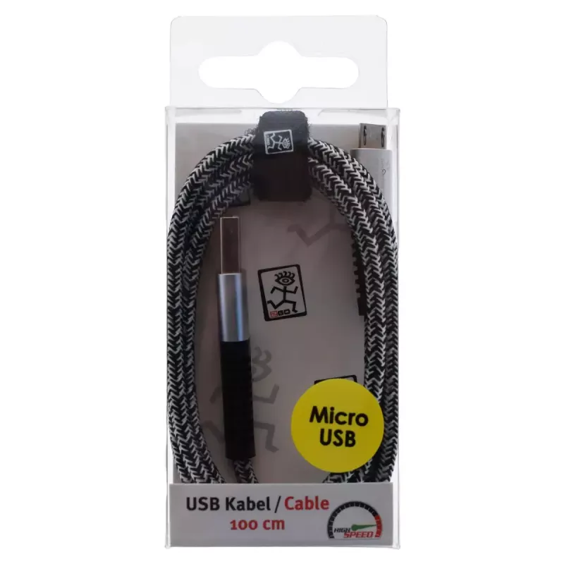 USB-Kabel 2GO 795951 1 m USB B Micro-USB B Silber