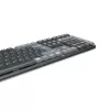 Hama WK-800 Multi-Device-Tastatur kabellos, mechanisch, LED, QWERTZ, Schwarz