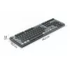 Hama WK-800 Multi-Device-Tastatur kabellos, mechanisch, LED, QWERTZ, Schwarz