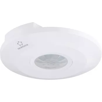 Renkforce 1488533 Decken-PIR-Bewegungsmelder, 360 Grad, Relais, Weiß, IP20