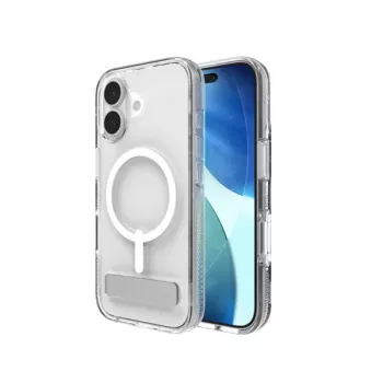 ZAGG Crystal Palace Snap Kickstand Hülle für Apple iPhone 17, Cover, Apple, iPhone 17, 16 cm (6,3 Zoll), Transparent