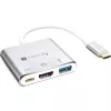 Techly IADAP USB31-HDMIPTY Laptop-Dock/Port-Replikator Kabelgebunden USB 3.2 Gen 1 (3.1 Gen 1) Type-C Silber
