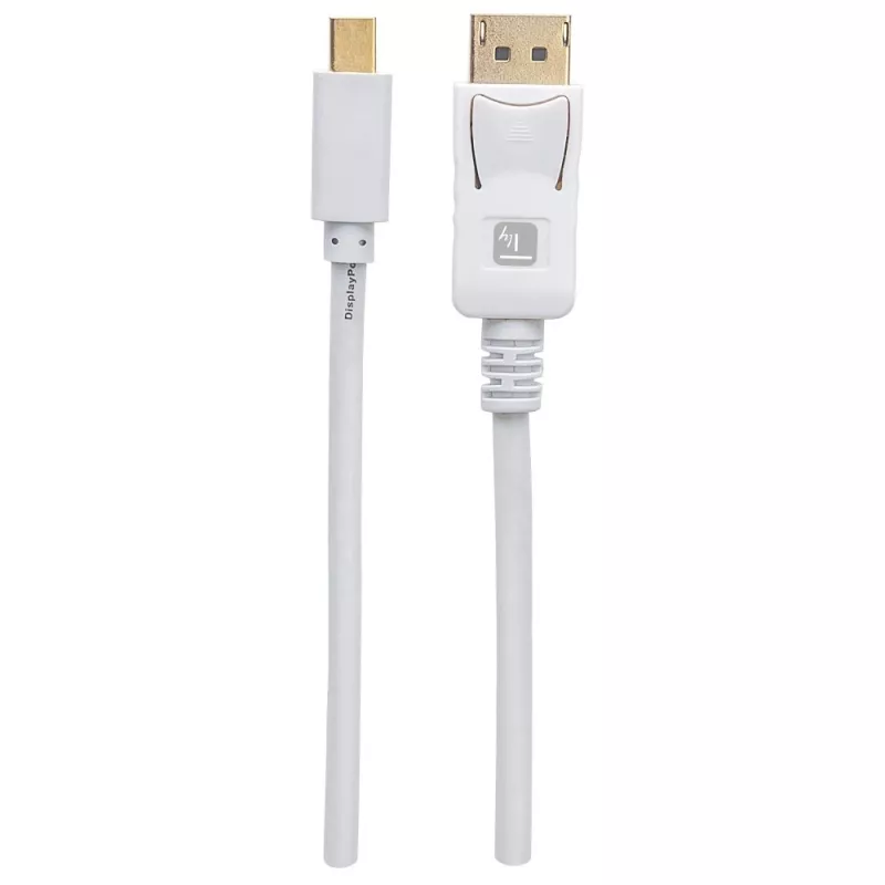 Techly ICOC MDP-020T4K DisplayPort-Kabel 2 m Mini DisplayPort Weiß