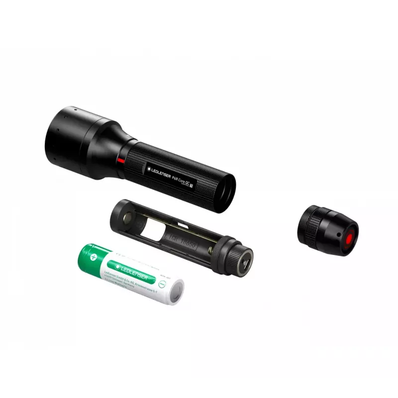 Ledlenser P6R Core QC wiederaufladbare Taschenlampe, 270 lm, Schwarz