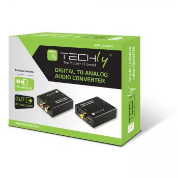 Techly IDATA SPDIF-9 Audiokonverter Schwarz