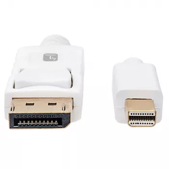 Techly ICOC MDP-010T4K DisplayPort-Kabel 1 m Mini DisplayPort Weiß