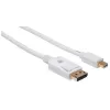 Techly ICOC MDP-010T4K DisplayPort-Kabel 1 m Mini DisplayPort Weiß
