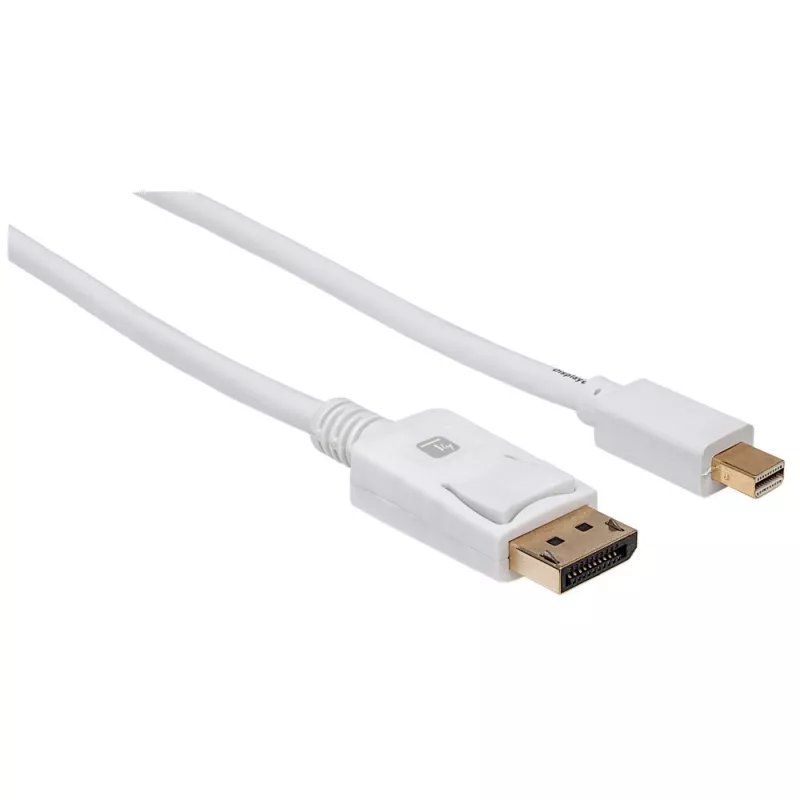 Techly ICOC MDP-010T4K DisplayPort-Kabel 1 m Mini DisplayPort Weiß