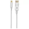 Techly ICOC MDP-010T4K DisplayPort-Kabel 1 m Mini DisplayPort Weiß
