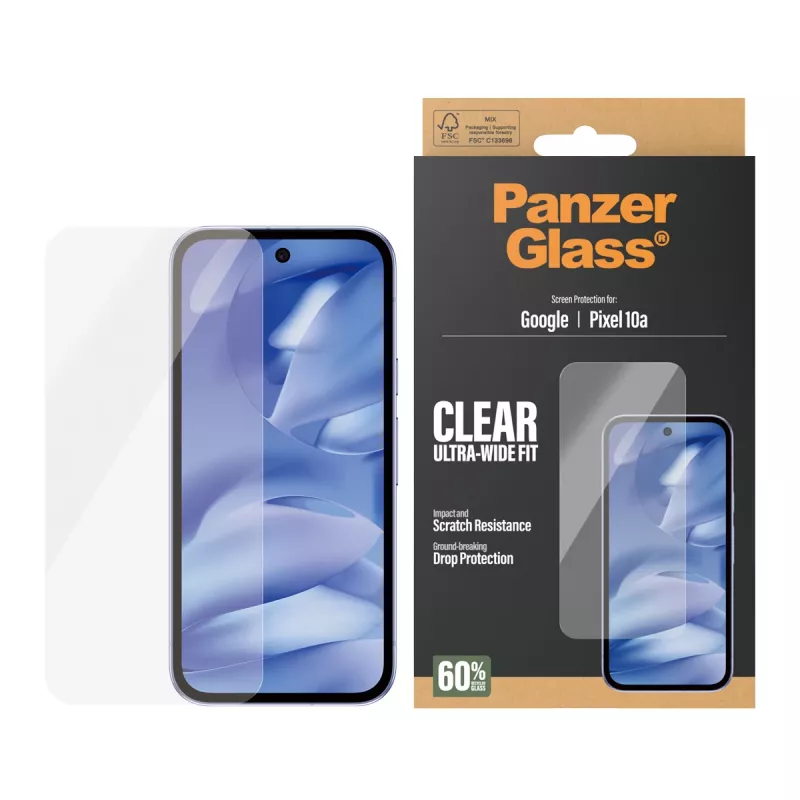 PanzerGlass PG21079 Ultra-Wide Fit Displayschutzglas für Google Pixel 10a