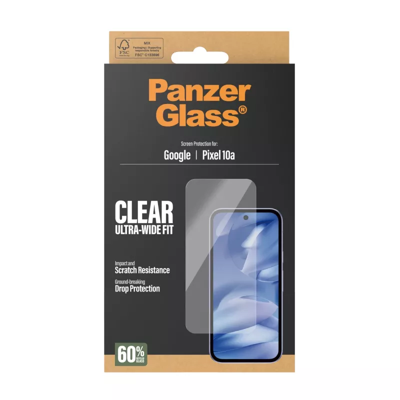 PanzerGlass PG21079 Ultra-Wide Fit Displayschutzglas für Google Pixel 10a
