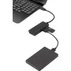 Renkforce 3-Port-USB-3.0-Hub mit integriertem SD-Kartenleser, schwarz