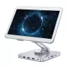 Techly 8-in-1 USB-C Hub Docking Station Tablet-Ständer