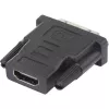Renkforce 1404076 HDMI-DVI-Adapter, HDMI-Buchse auf DVI-D-Stecker 24+1-polig, schwarz