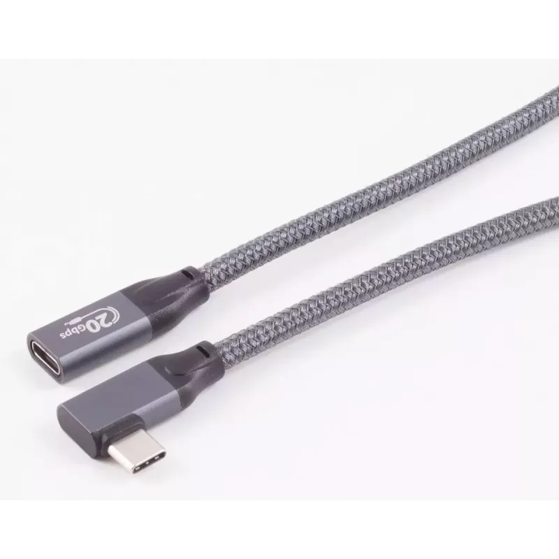 ShiverPeaks BS13-56030 USB-C 3.2 Verlängerungskabel, 90° gewinkelt, 2 m