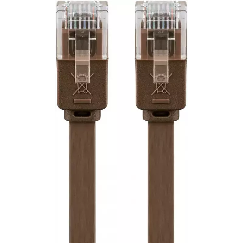 Netzwerkkabel Goobay 95895 Cat6 U/UTP 20m Braun