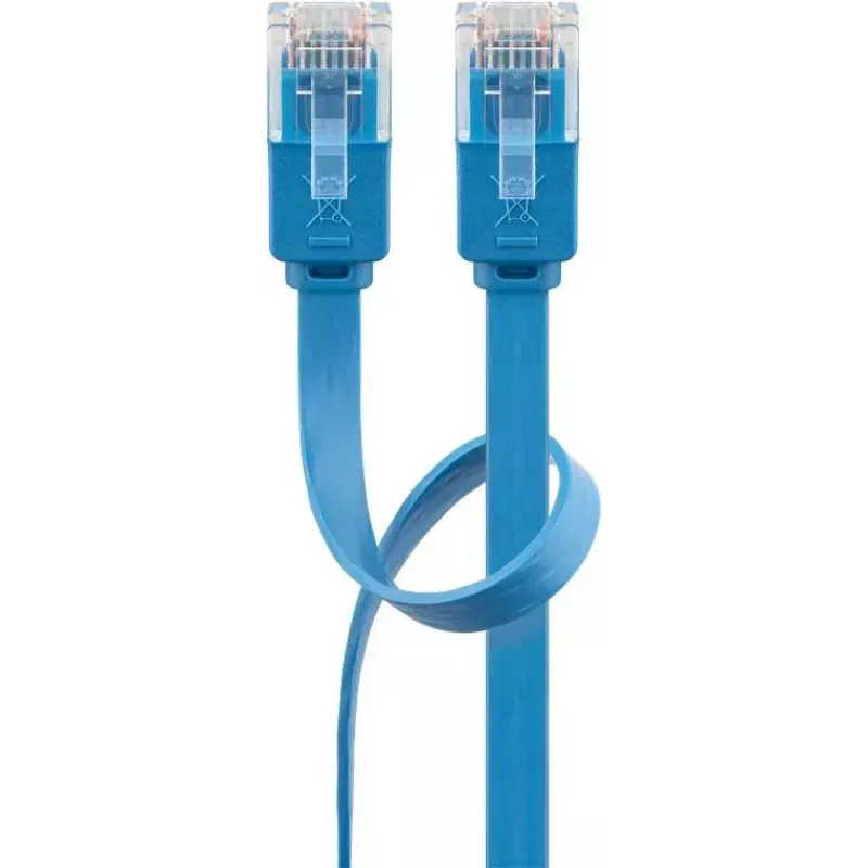 Flaches Patchkabel Goobay CAT 6 2 m U/UTP Blau