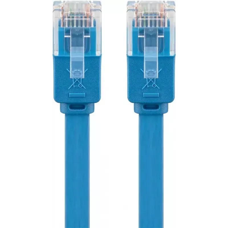 Flaches Patchkabel Goobay CAT 6 2 m U/UTP Blau