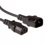 Netzkabel ACT Powercord LSZH C13 - C14 schwarz 3 m