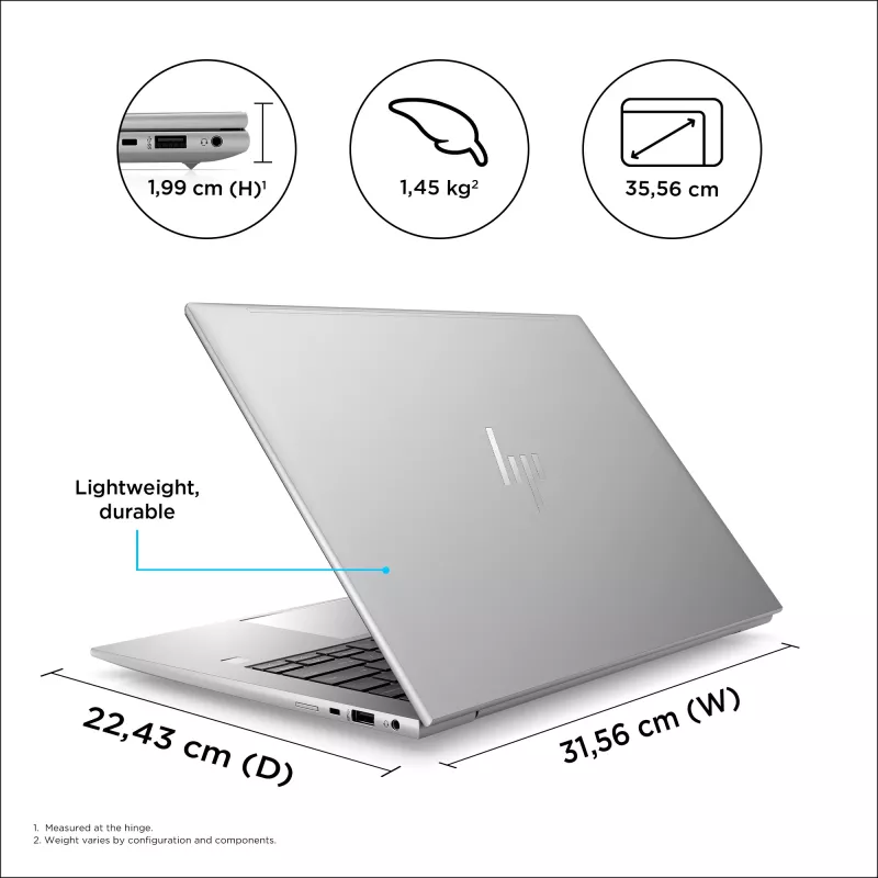 Mobile Workstation HP ZBook Firefly G10 14 Zoll Intel Core i7 16 GB RAM 1 TB SSD NVIDIA RTX A500 Windows 11 Pro