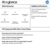 HP DeskJet 2922 Wireless All-in-One-Farbdrucker, Thermo-Tintenstrahl, Farbdruck, 4800 x 1200 DPI, Farbkopieren, A4, Weiß