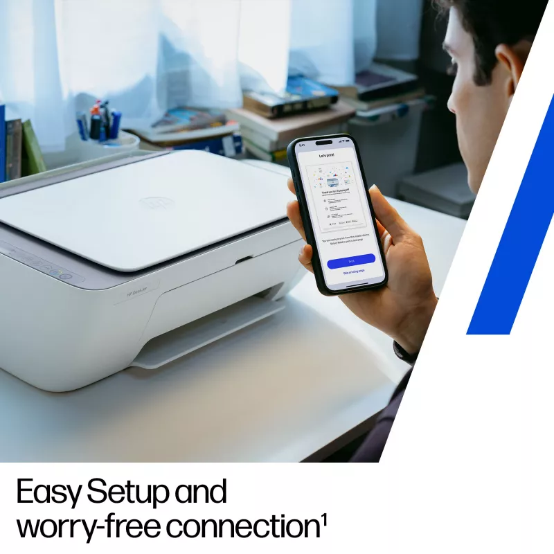 HP DeskJet 2922 Wireless All-in-One-Farbdrucker, Thermo-Tintenstrahl, Farbdruck, 4800 x 1200 DPI, Farbkopieren, A4, Weiß