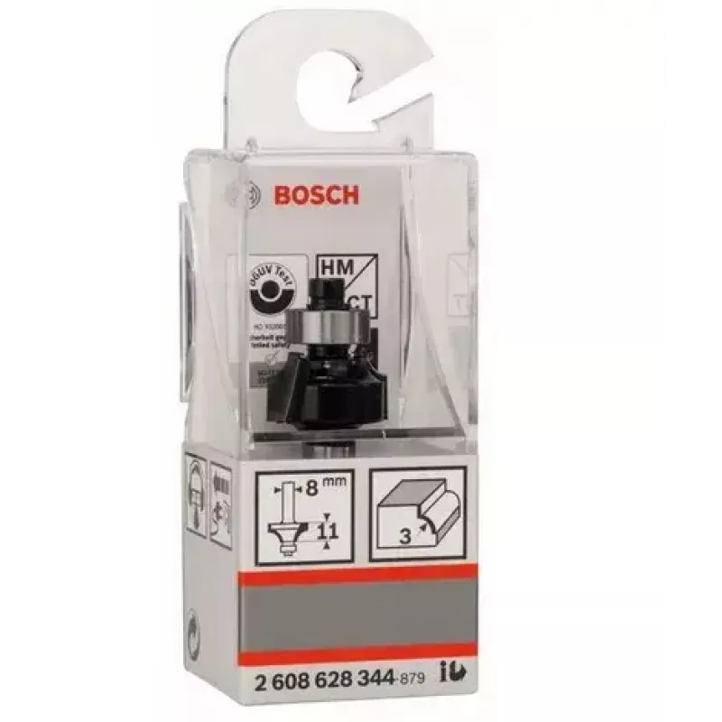 Bosch Accessories 2608628344 Hartmetall-Radiusfräser, 8 mm Schaft, 53 mm Länge