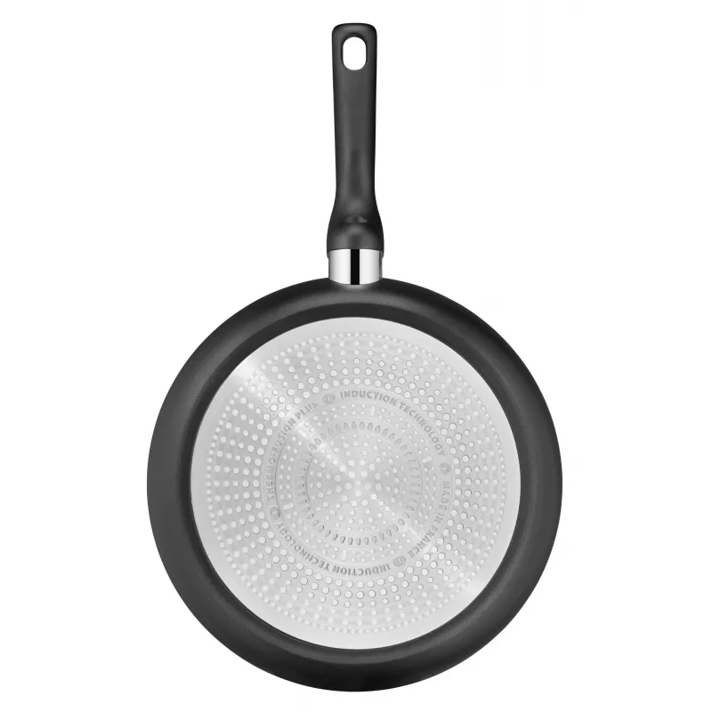 Tefal Hard Titanium Pro G28990 Pfannenset, 2 Stück, Titanbeschichtung, Aluminium, Induktion, 175°C, Schwarz
