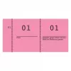 Avery Zweckform 869-10-3 Nummernblock 1-1000, 105 x 53 mm, pink
