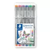 Staedtler Pigment Liner 308 Fineliner, 0,5 mm, 6er-Etui