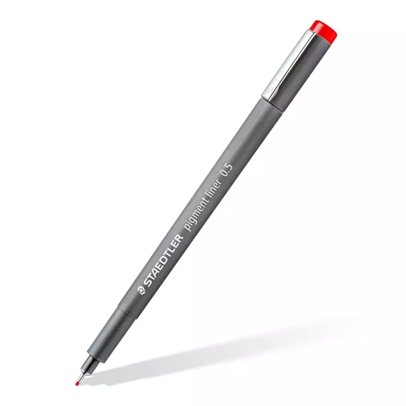 Staedtler Pigment Liner 308 Fineliner, 0,5 mm, 6er-Etui