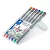 Staedtler Pigment Liner 308 Fineliner, 0,5 mm, 6er-Etui