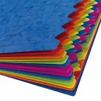 Herlitz 5001128 Sortierfächer A4, 12 Fächer, Blau, 2 Gummibänder