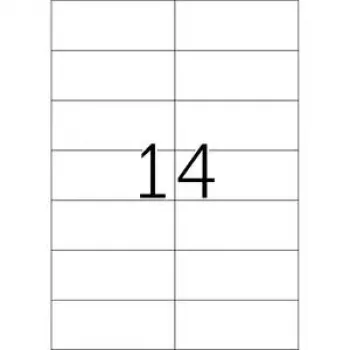 Ablösbare Etiketten HERMA 5081 A4 105x42,3 mm weiß 350 Stück